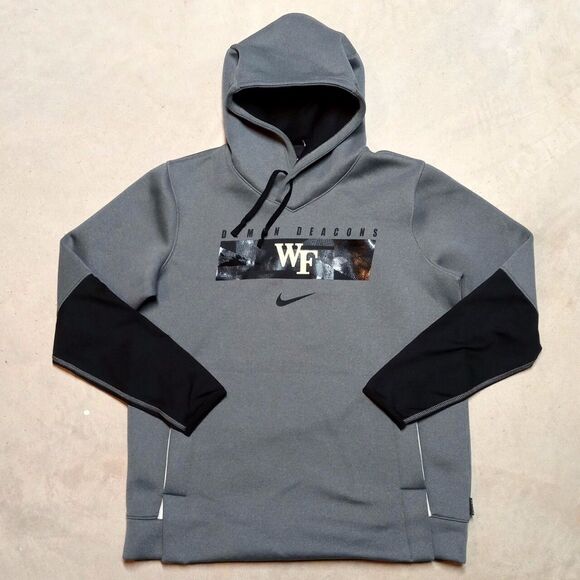 Nike Wake Forest Demon Deacons On-Field Sideline Hoodie Sweatshirt - Size Large - Picture 1 of 11